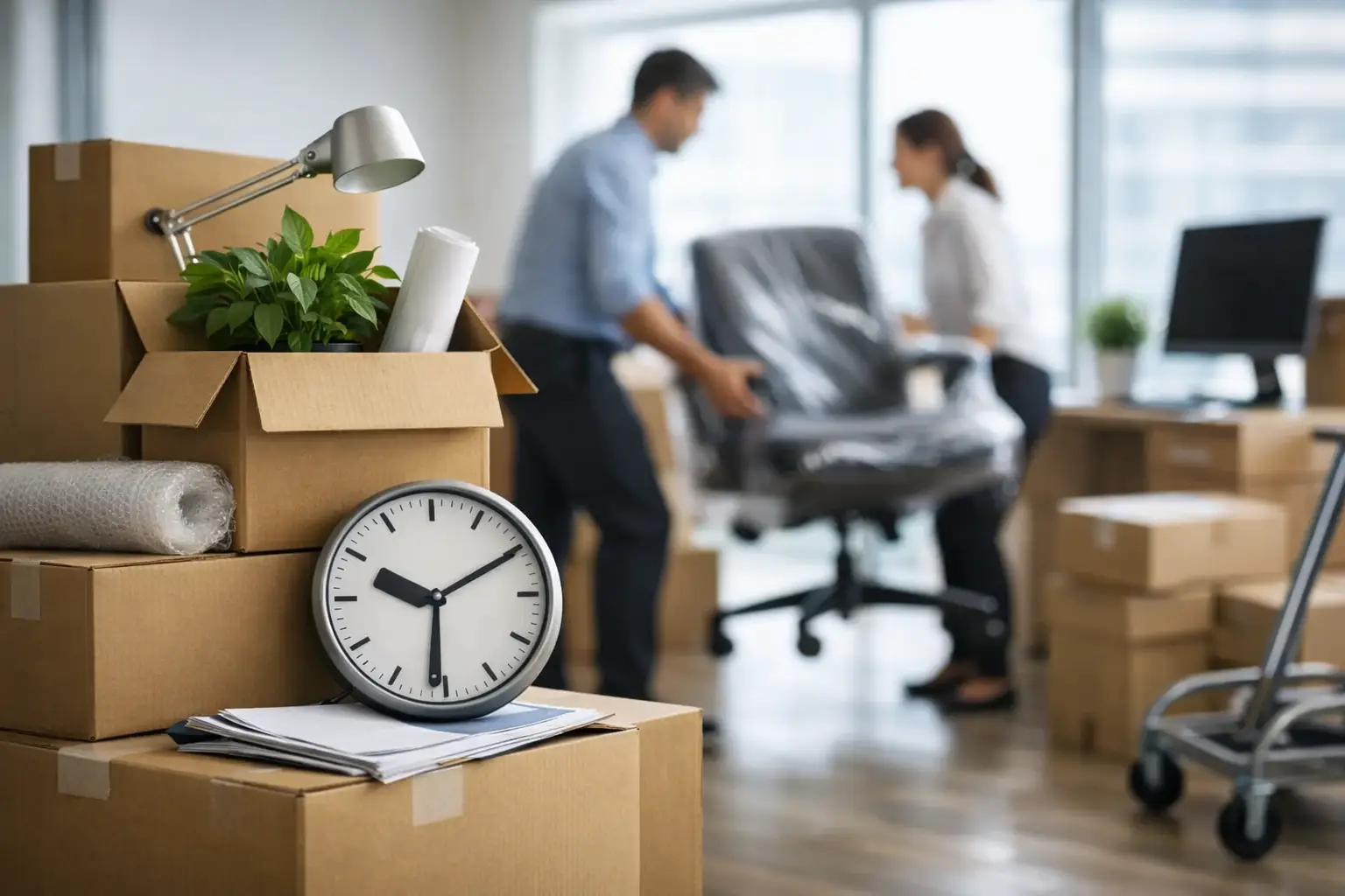 Wie lange dauert ein Büroumzug wirklich?