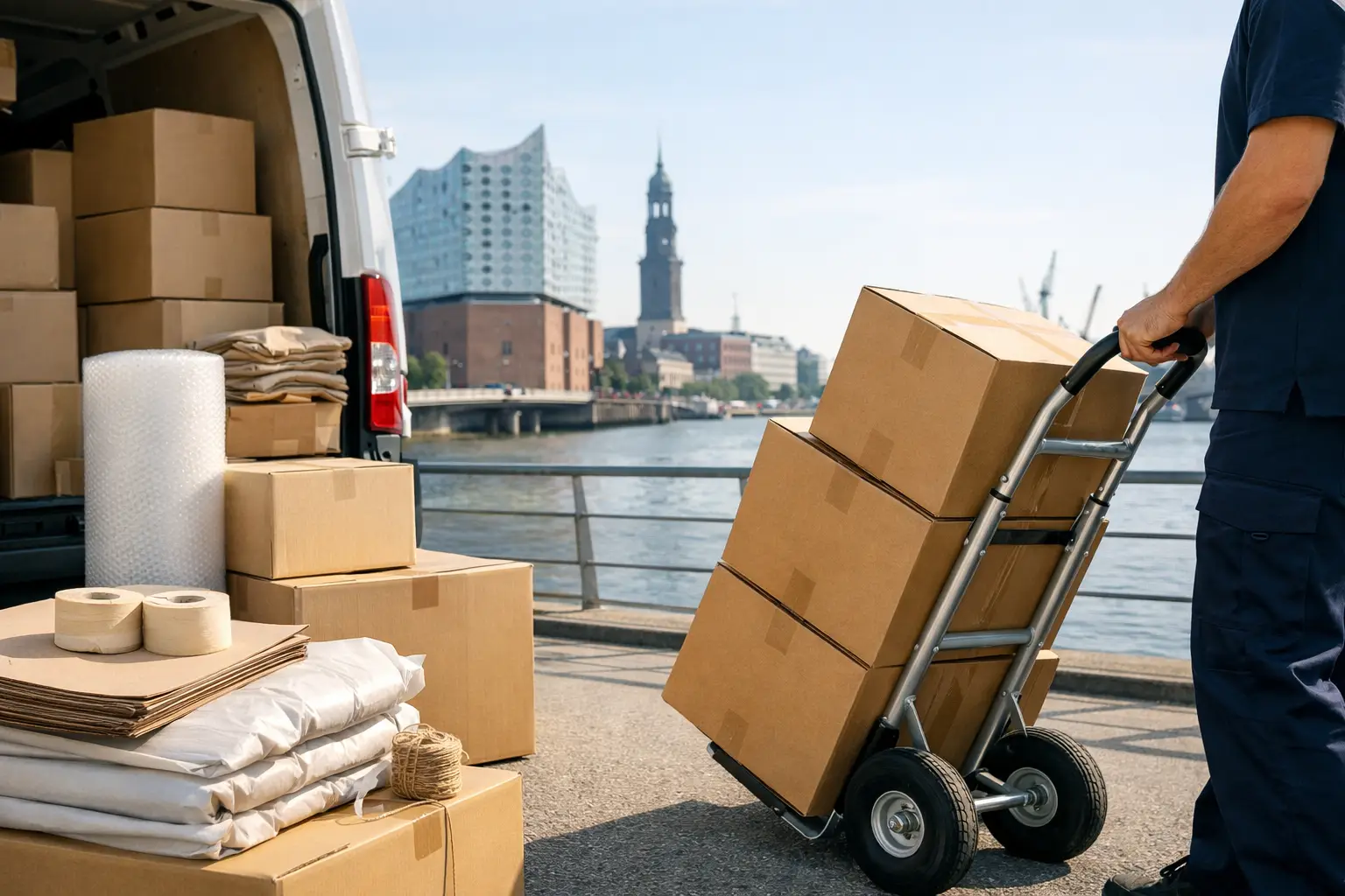 Umzugsmaterial in Hamburg liefern lassen