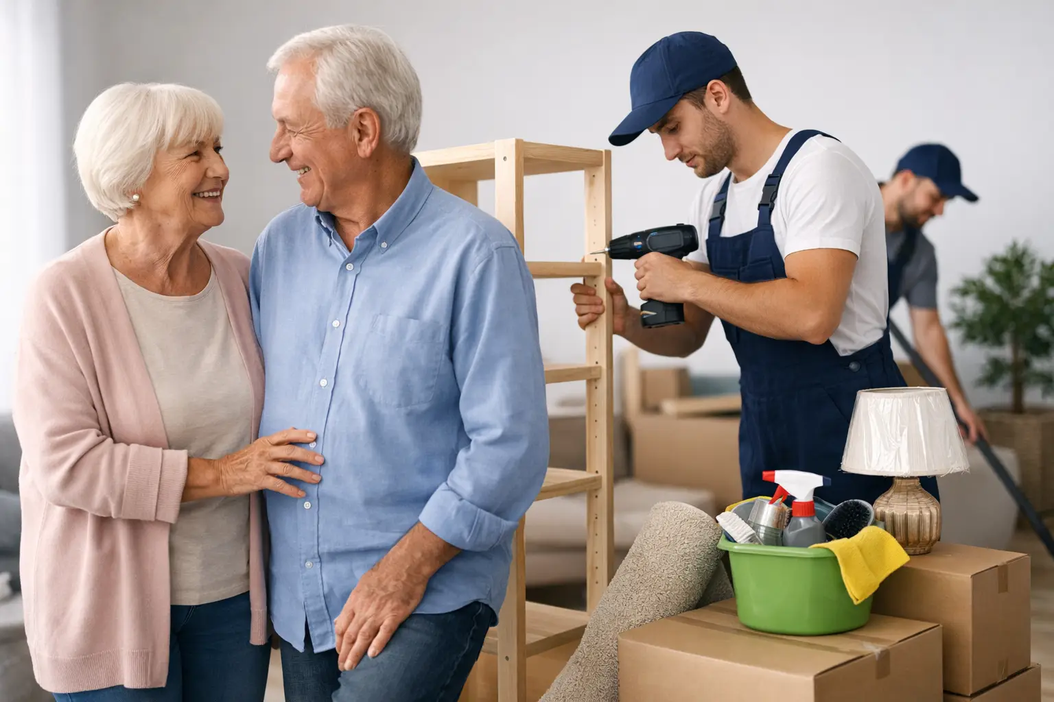 Seniorenumzug mit Montage und Reinigung