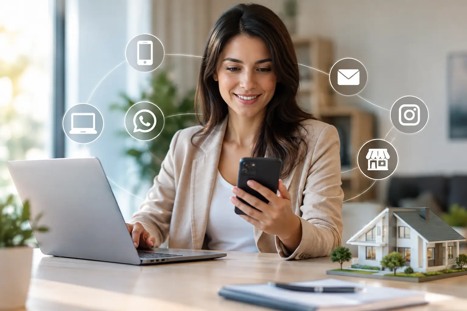 Atendimento omnichannel imobiliário que converte