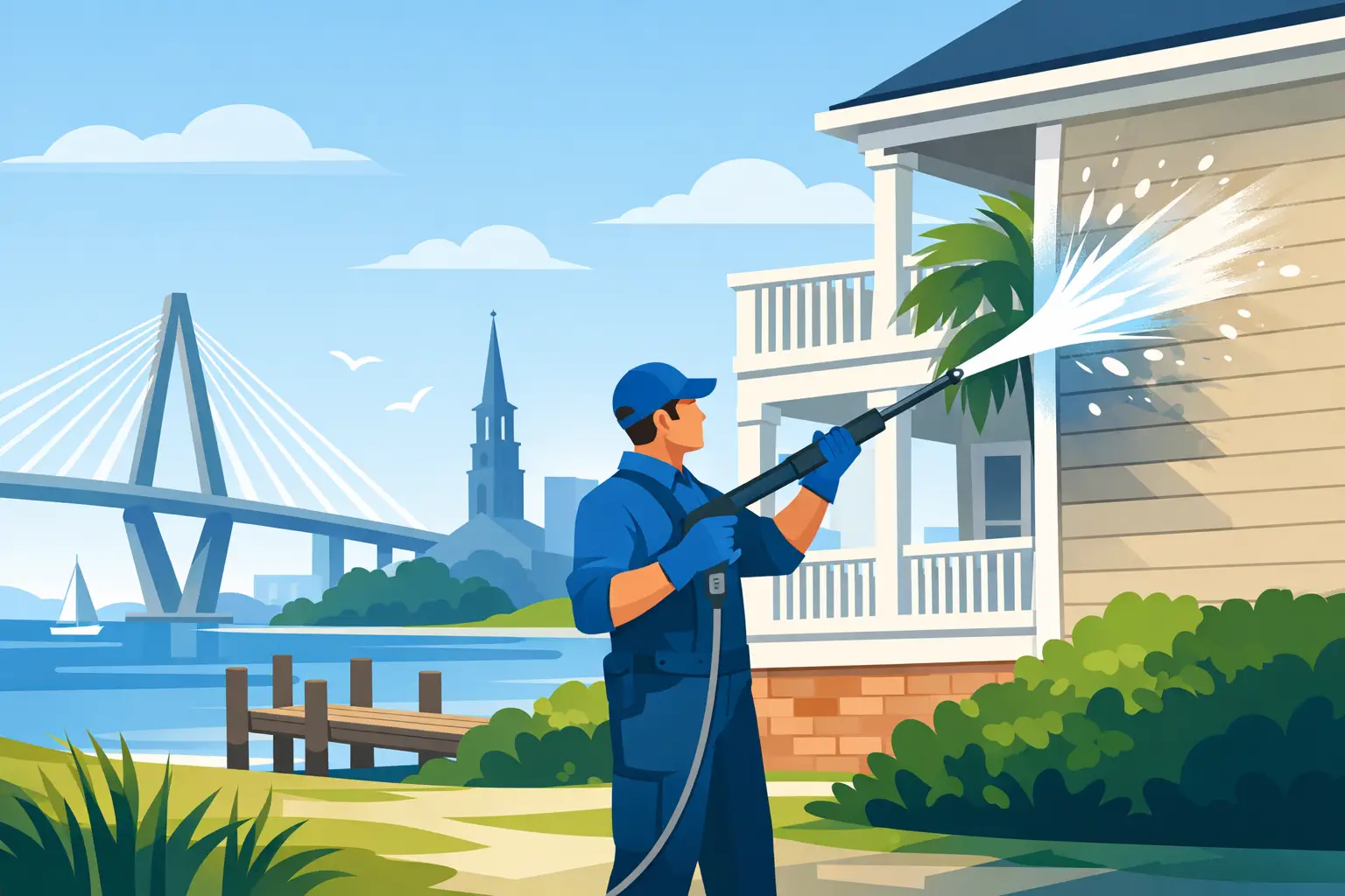 Pressure Washing Charleston SC for Cleaner Homes