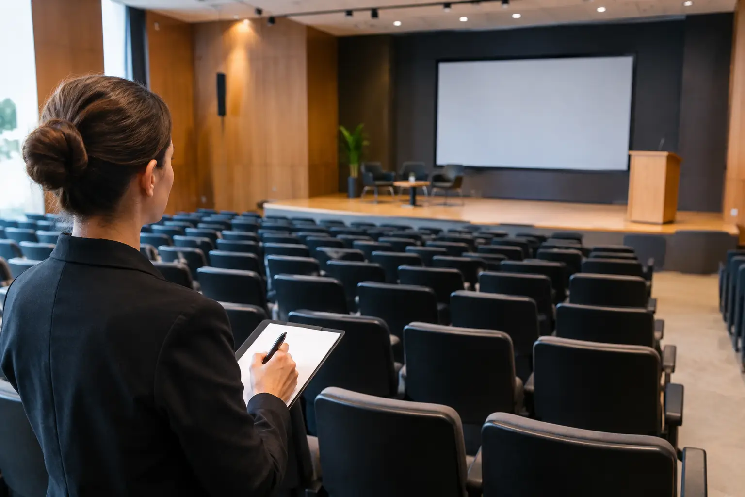 Como calcular capacidade de auditório com segurança