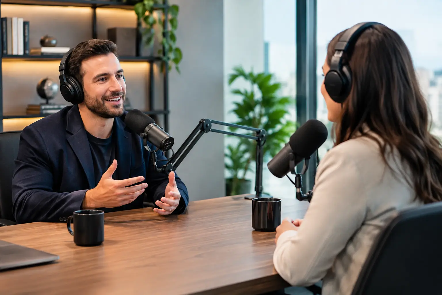 Melhores cenários para podcast empresarial