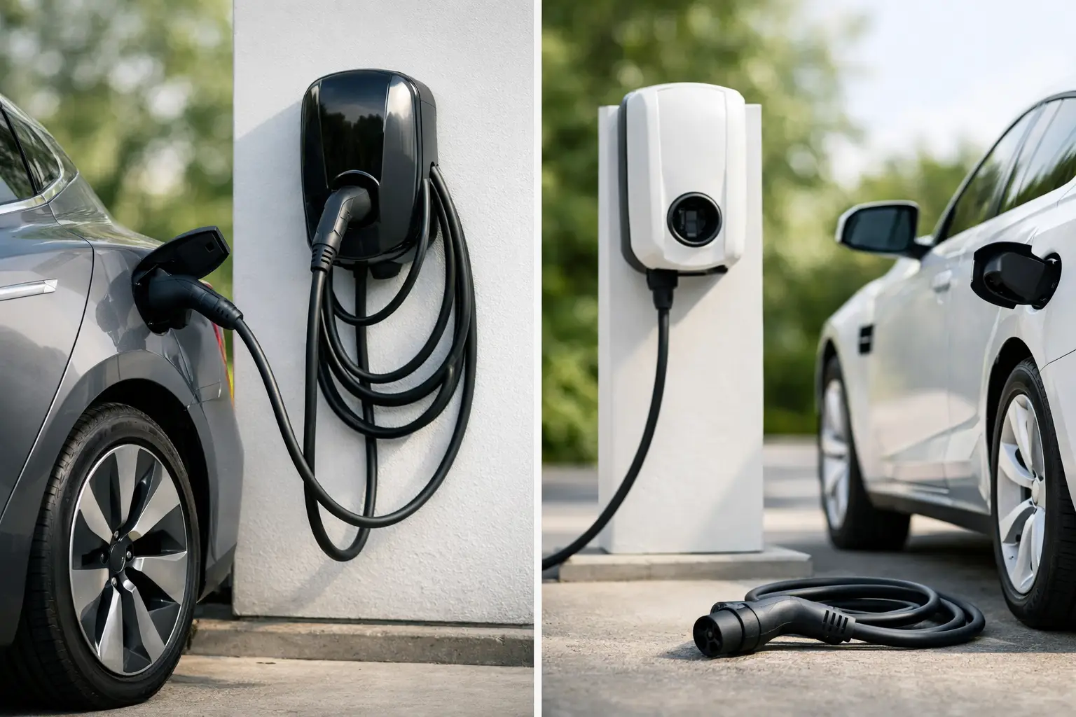 Tethered vs Untethered EV Charger Compared