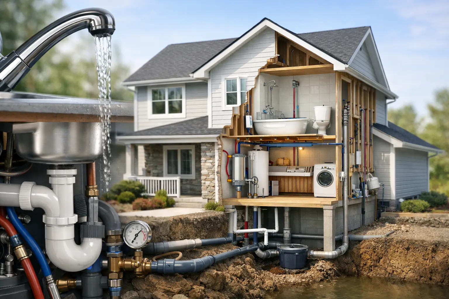 How Does a House Plumbing System Work?