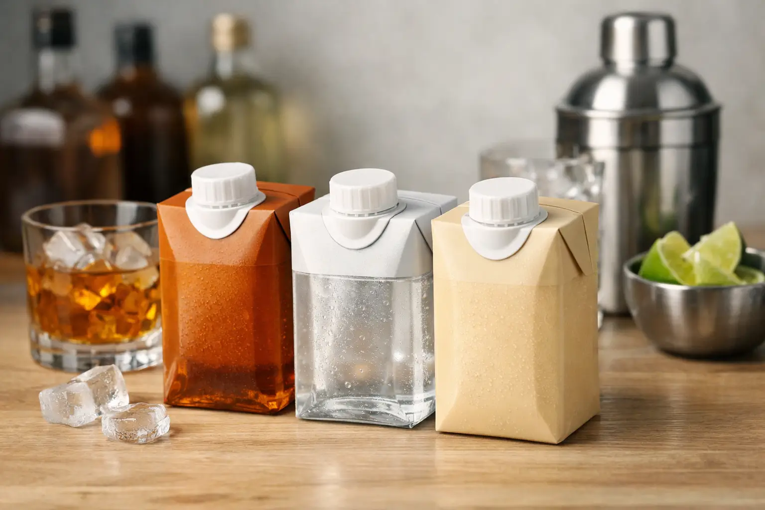 Licores en Tetra Pak 200 ml para retail