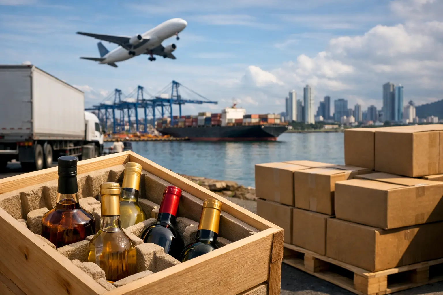 Logística de licores desde Panamá: qué exige