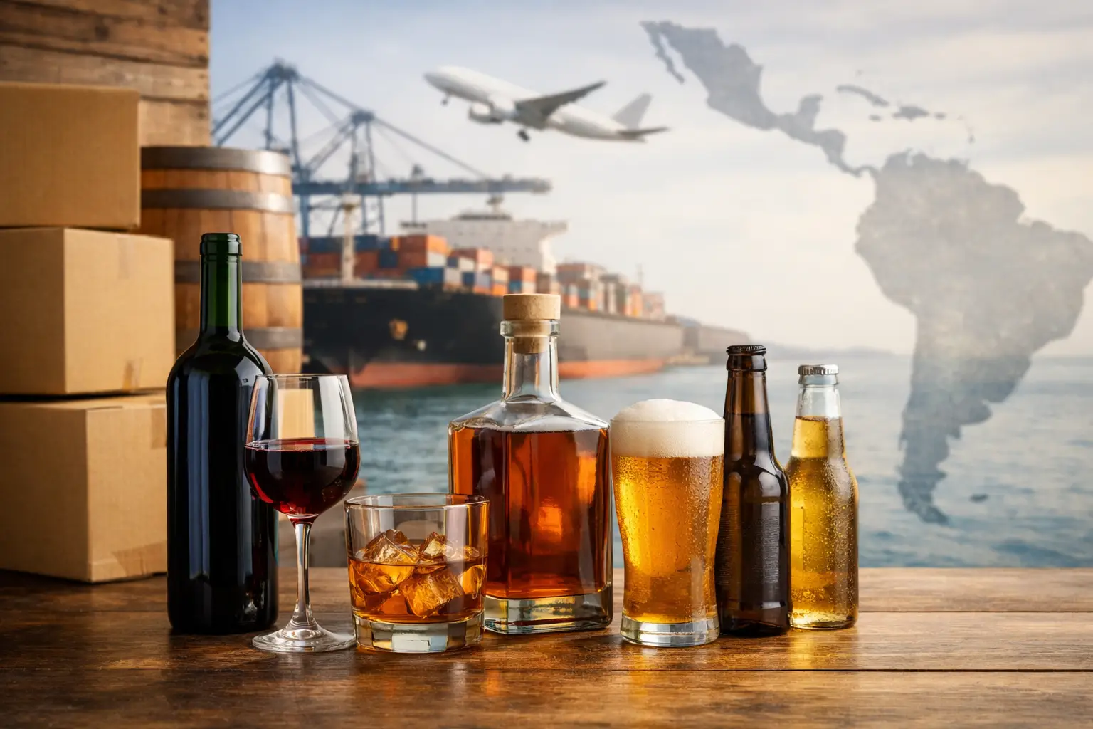 Exportación de bebidas alcohólicas a Latinoamérica