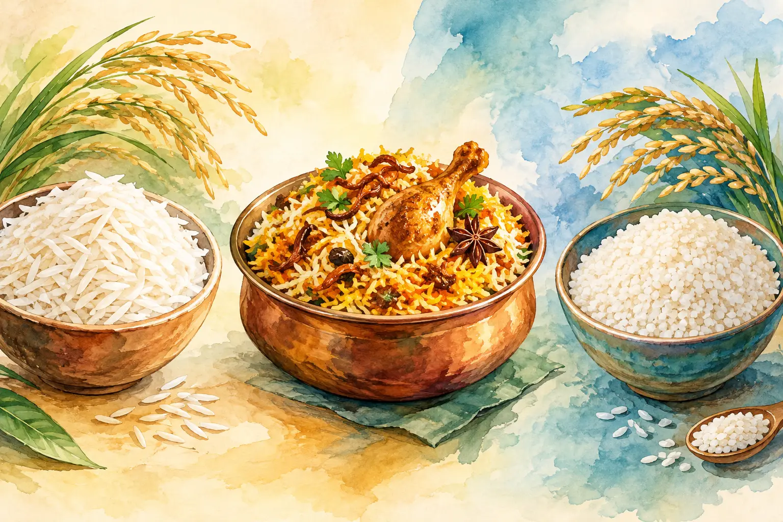Basmati Rice vs Seeraga Samba for Briyani
