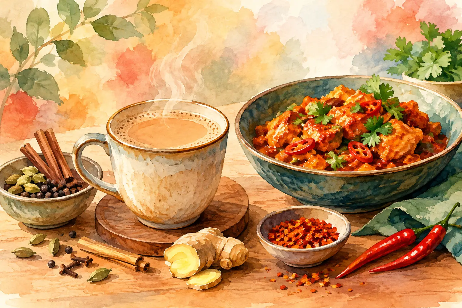 How to Pair Chai Flavours With Spicy Food