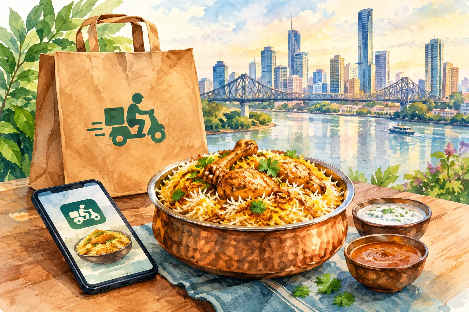 How to Order Briyani on Uber Eats in Brisbane