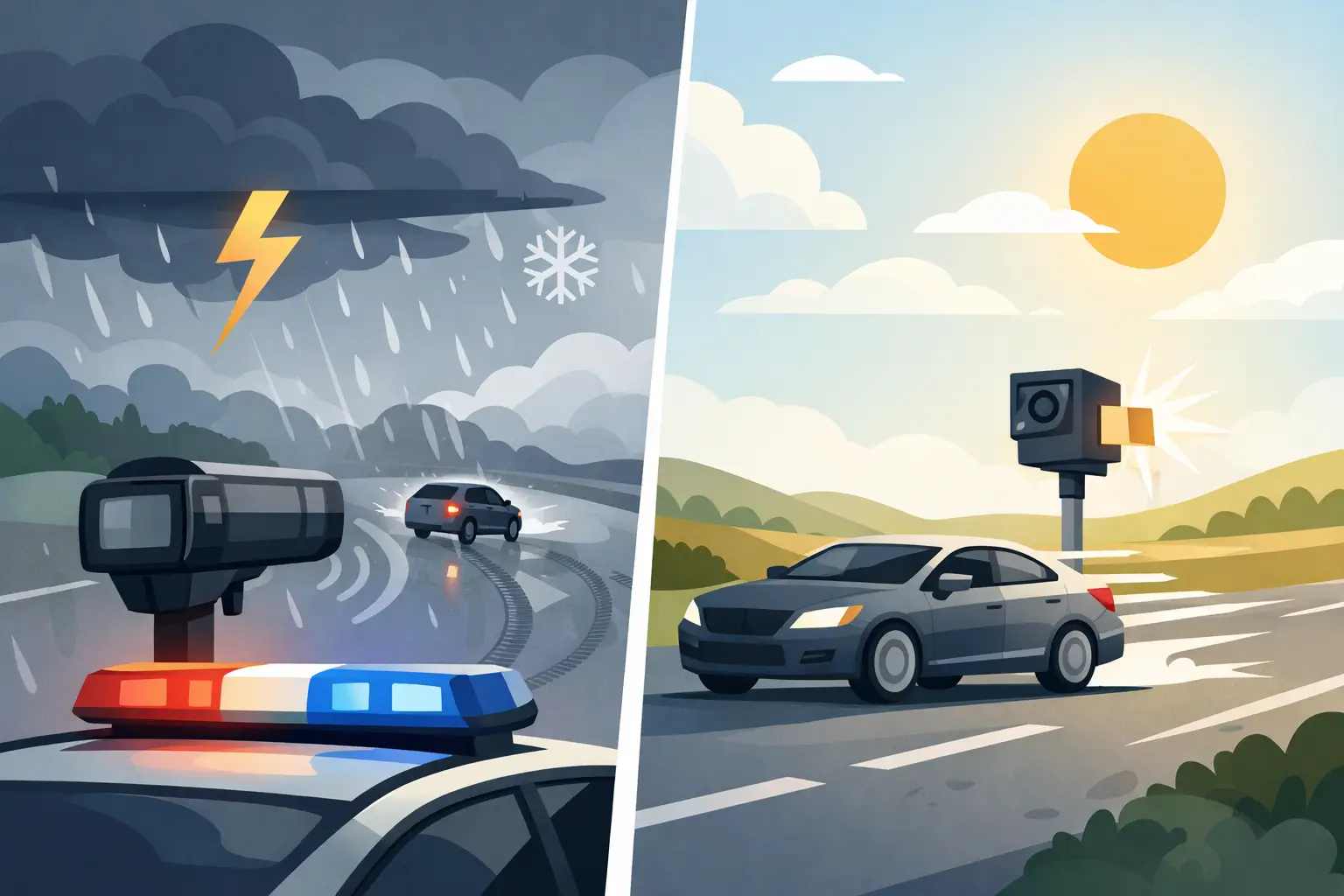 How Weather Affects Speeding Ticket Evidence