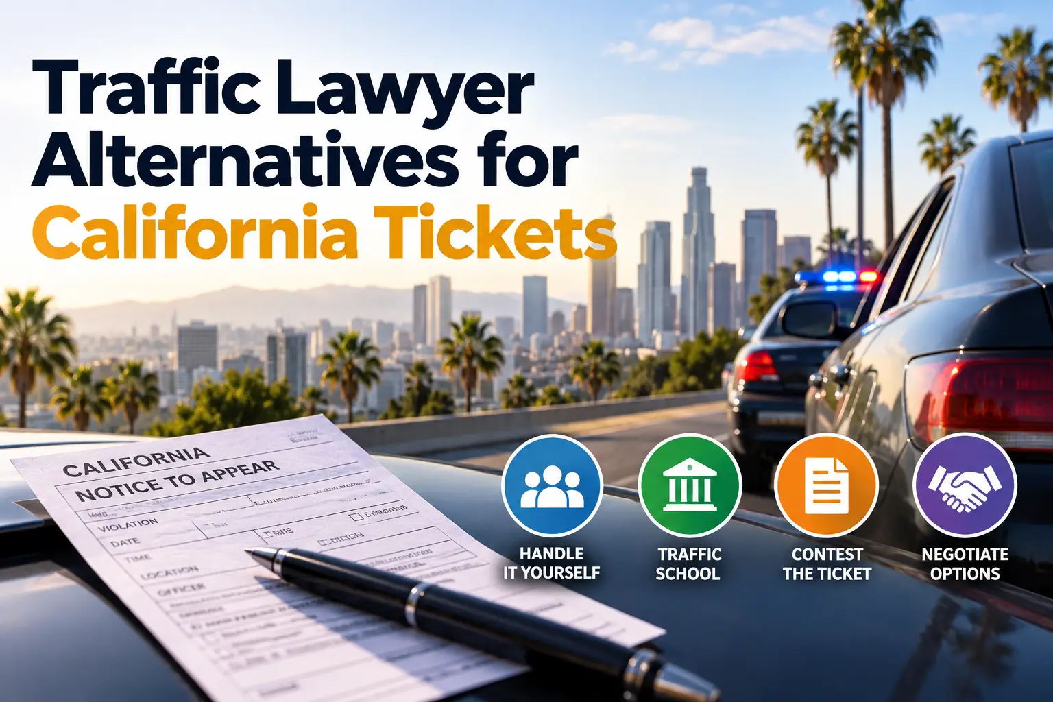 Traffic Lawyer Alternatives for California Tickets