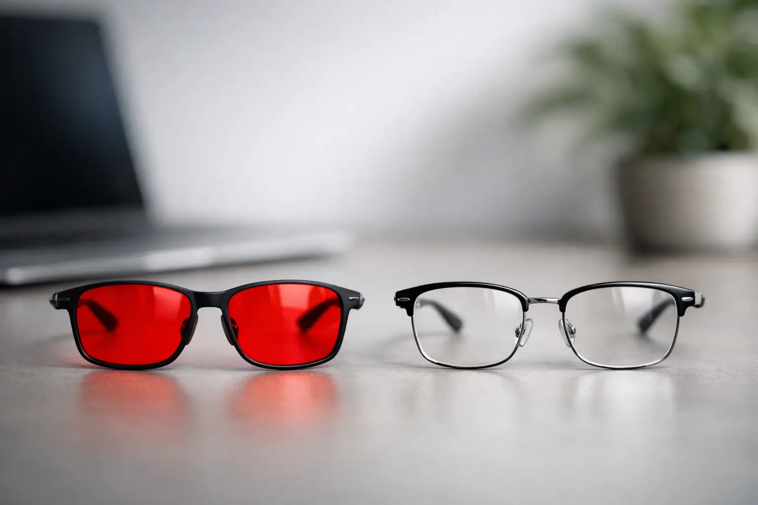 Red lens prillid vs tavalised prillid