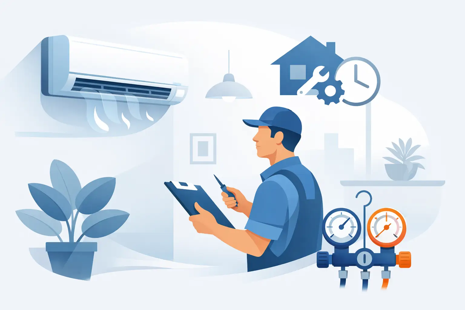 Klimaanlage Service Intervalle im Haus