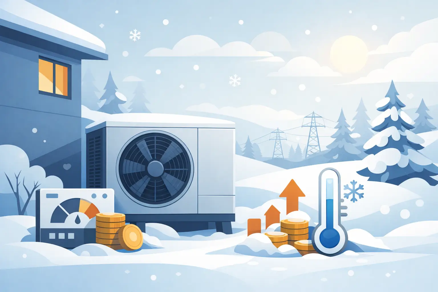 Betriebskosten Luftwärmepumpe im Winter
