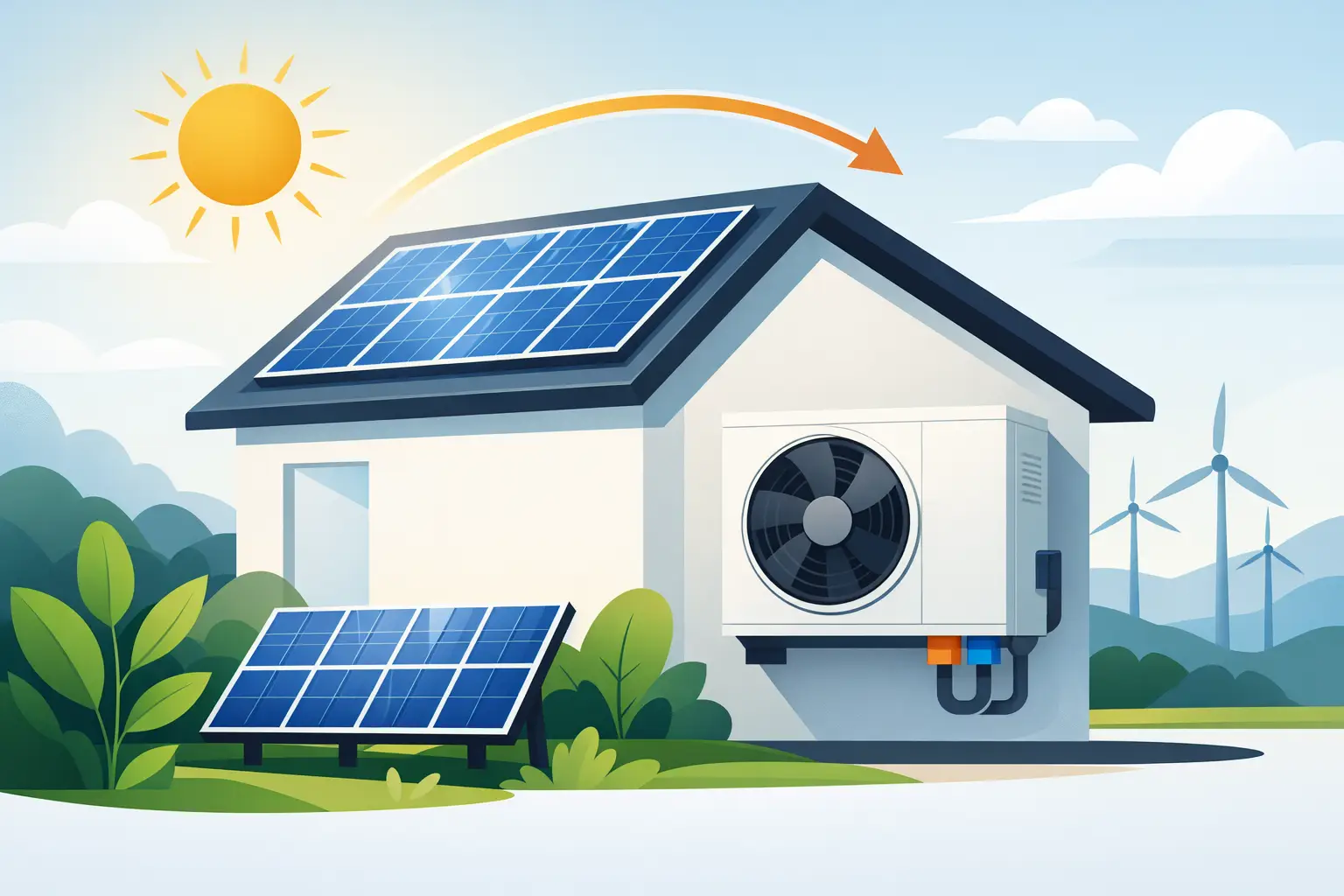 Wärmepumpe mit Photovoltaik kombinieren