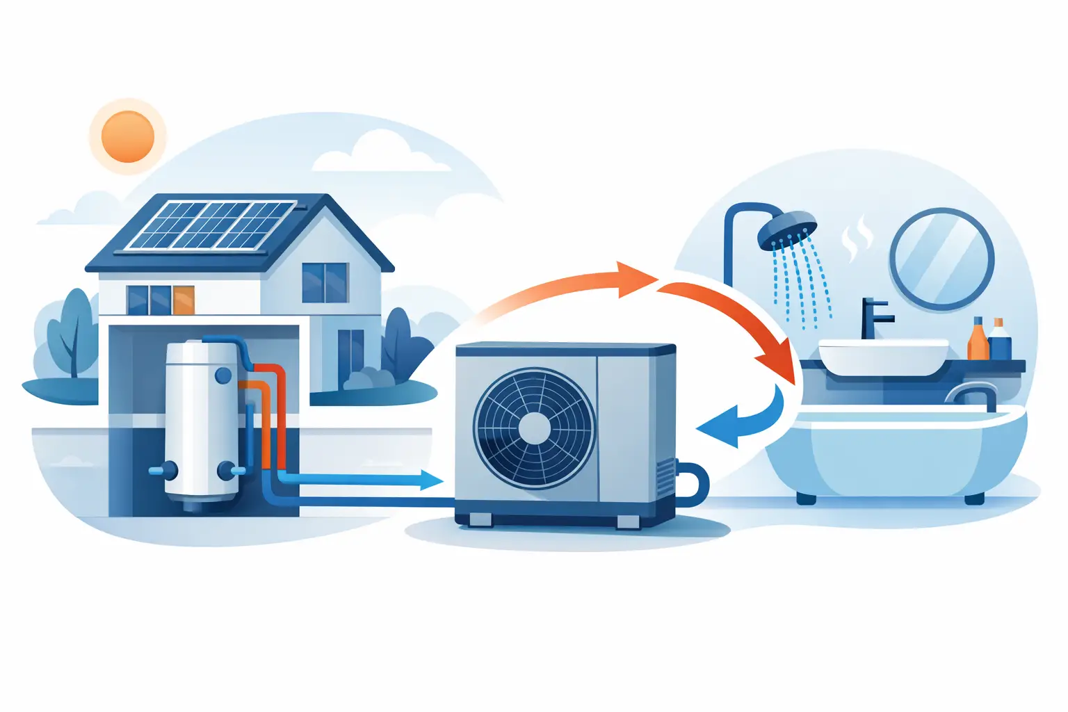 Warmwasserbereitung mit Wärmepumpe erklärt