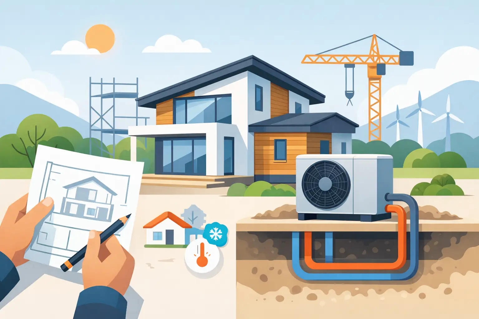 Wärmepumpe richtig planen beim Hausbau