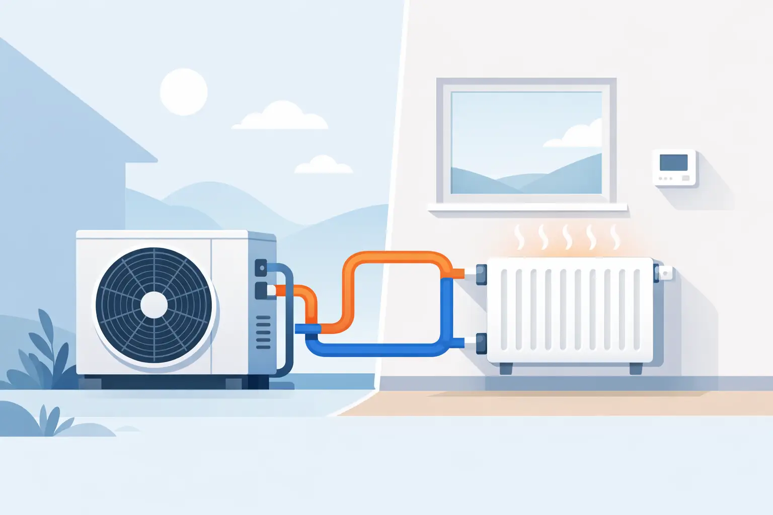 Wärmepumpe bei Radiatoren betreiben?