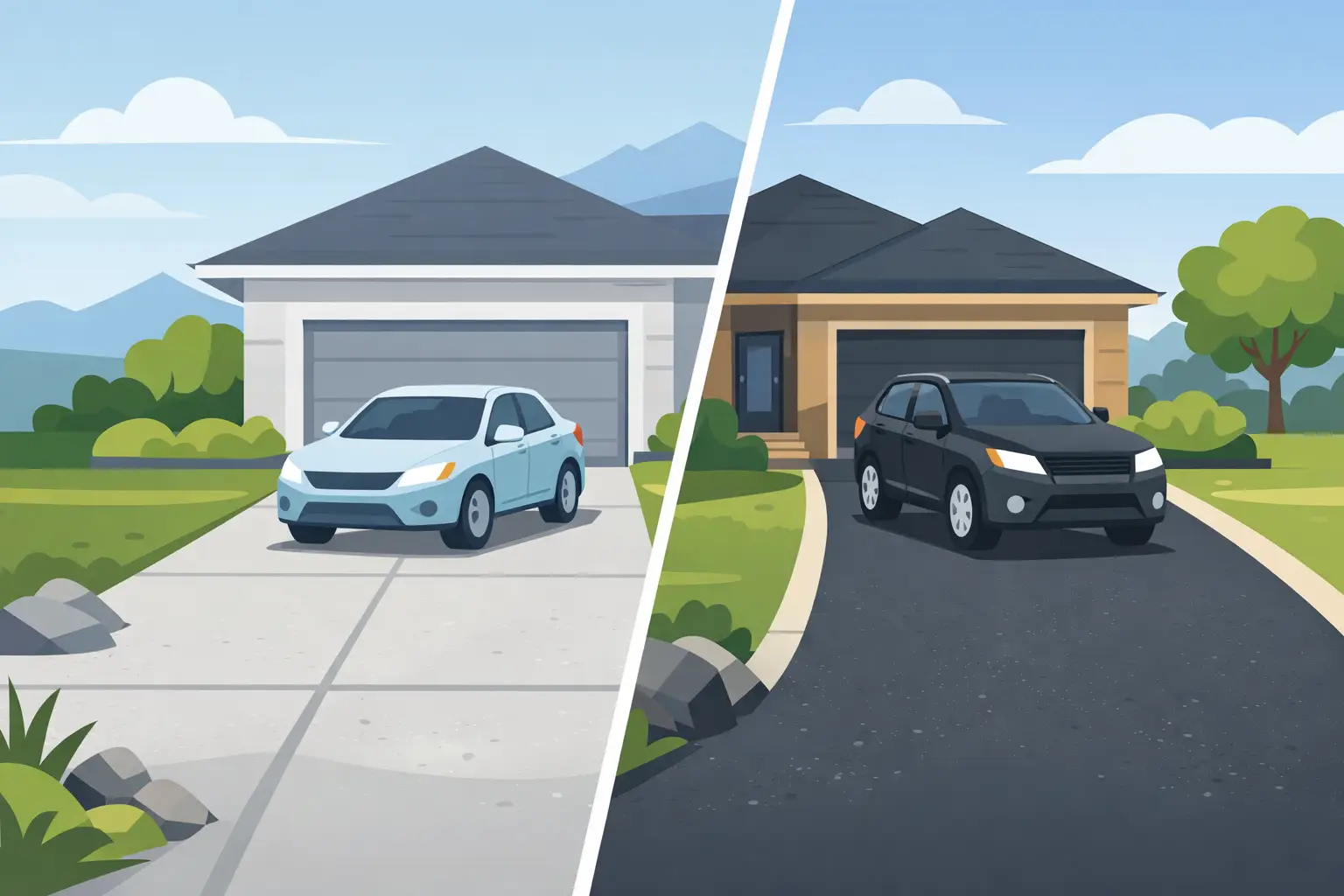 Concrete Driveway vs Asphalt: Which Fits?