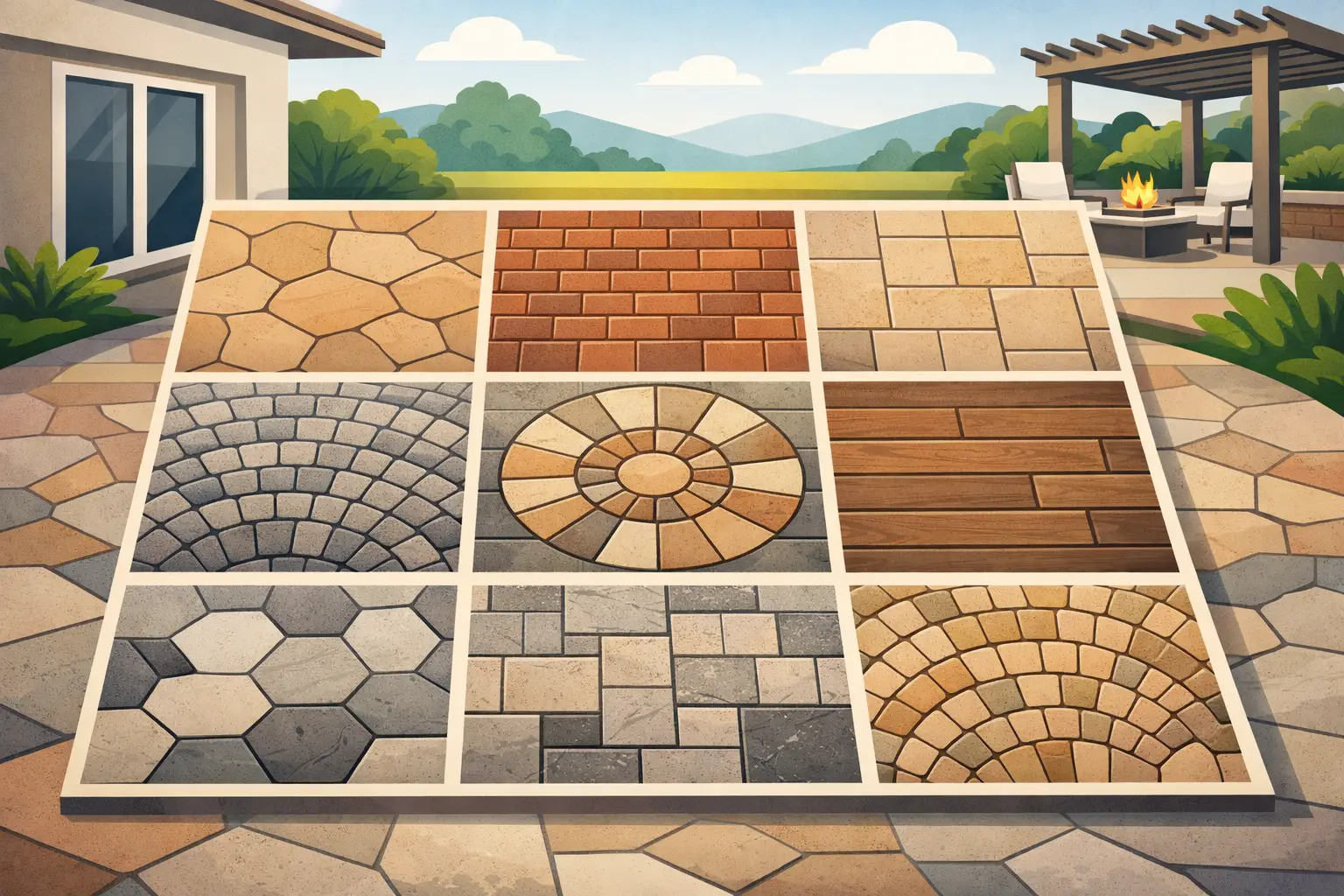 9 Best Stamped Concrete Patio Patterns