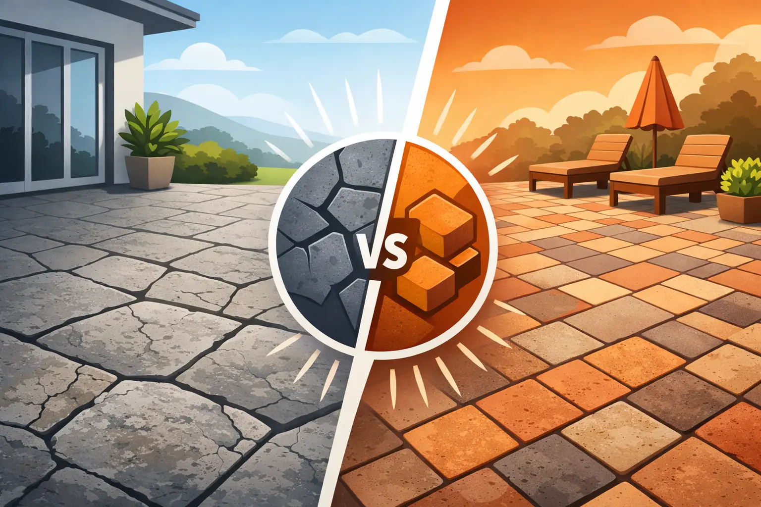 Stamped Concrete vs Pavers: Which Wins?