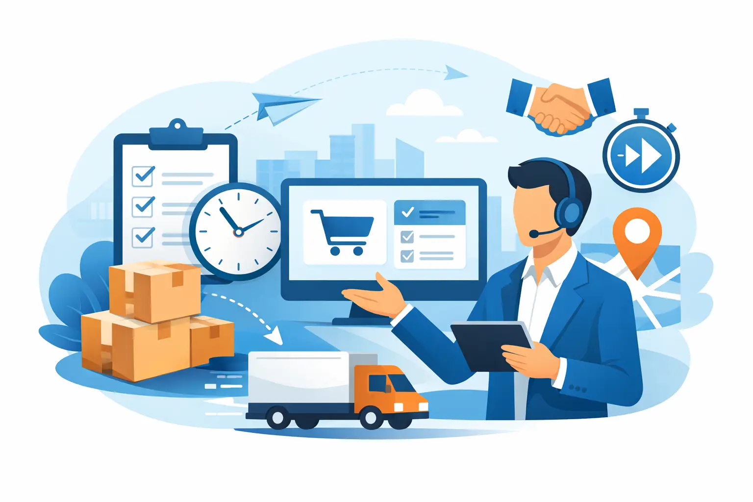Gestione ordini agenti commercio senza ritardi