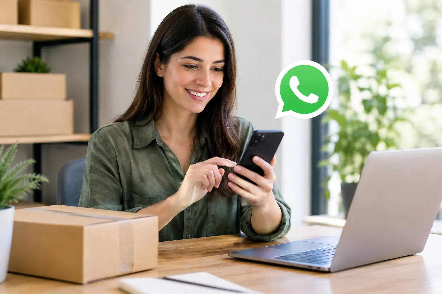 Posso usare WhatsApp esistente per gli ordini?