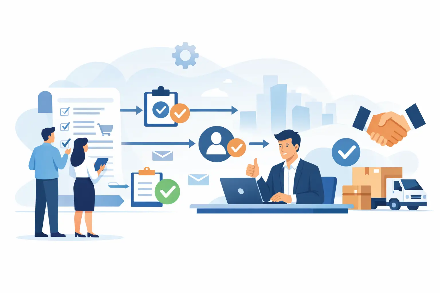 Workflow approvazione ordini commerciali efficiente