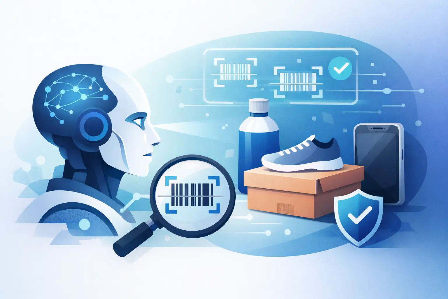 Riconoscimento codici prodotto AI senza errori