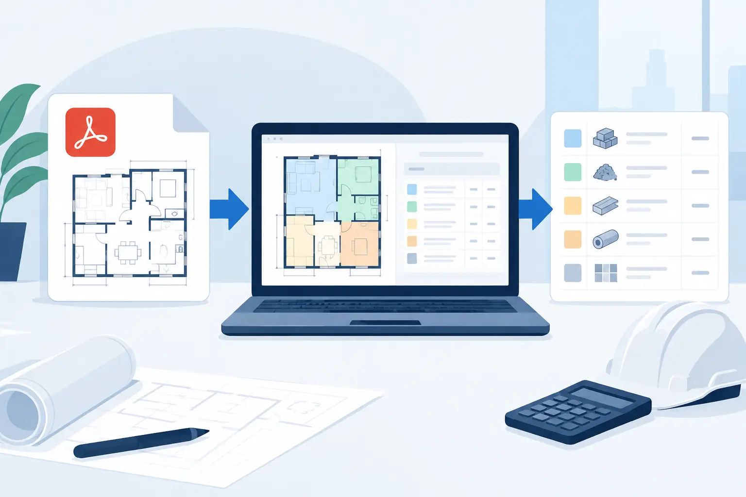 Transformer des plans PDF en quantités fiables