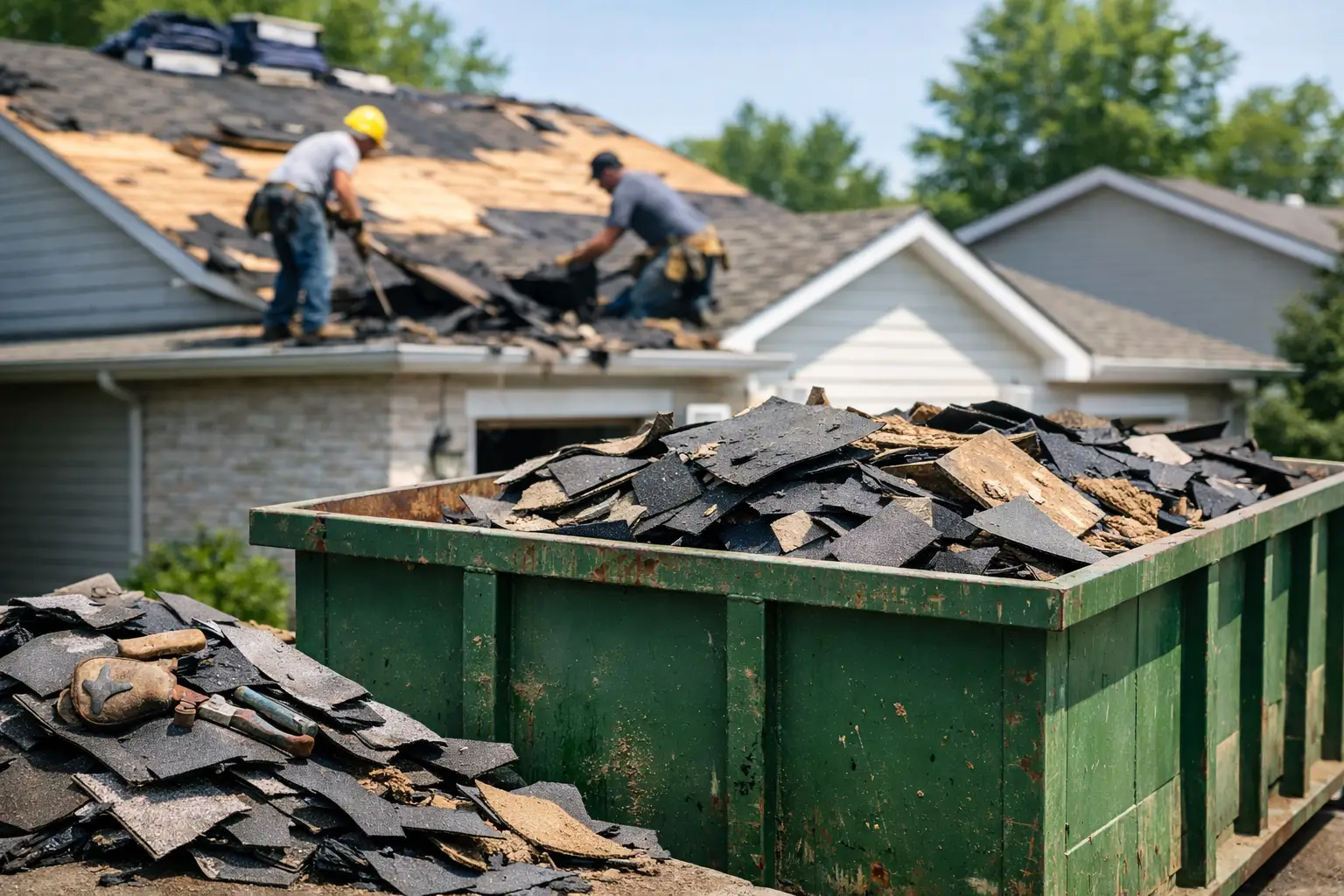 Order a Bin for Roofing Tearoff the Right Way