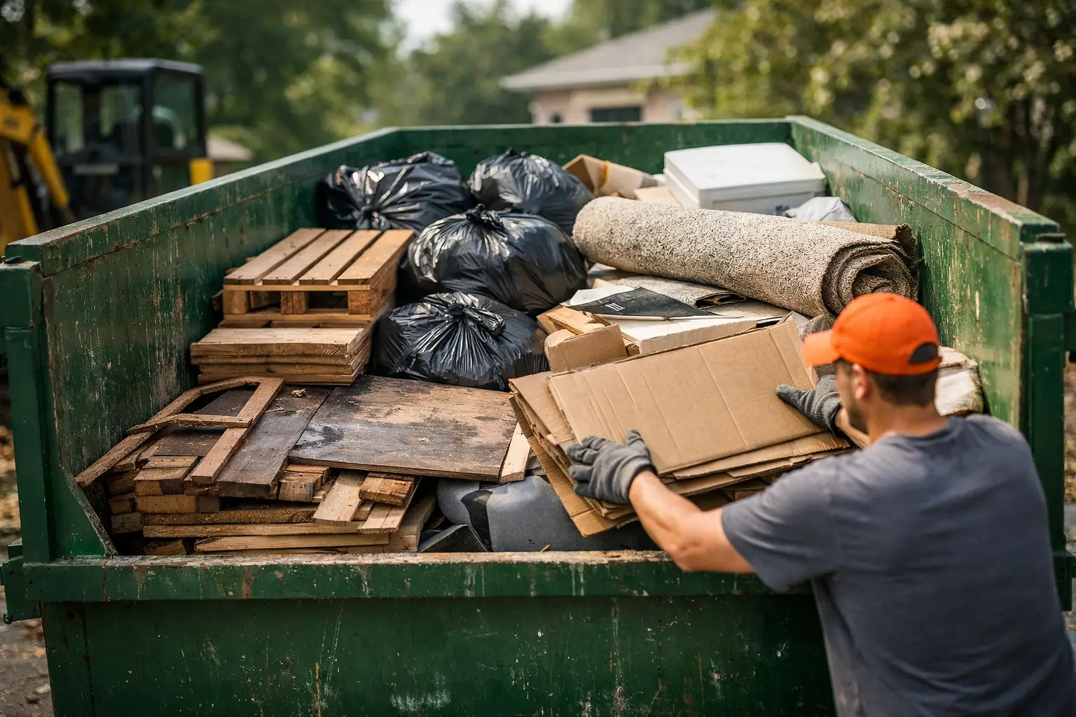 How to Load a Rental Dumpster Without Wasting Space