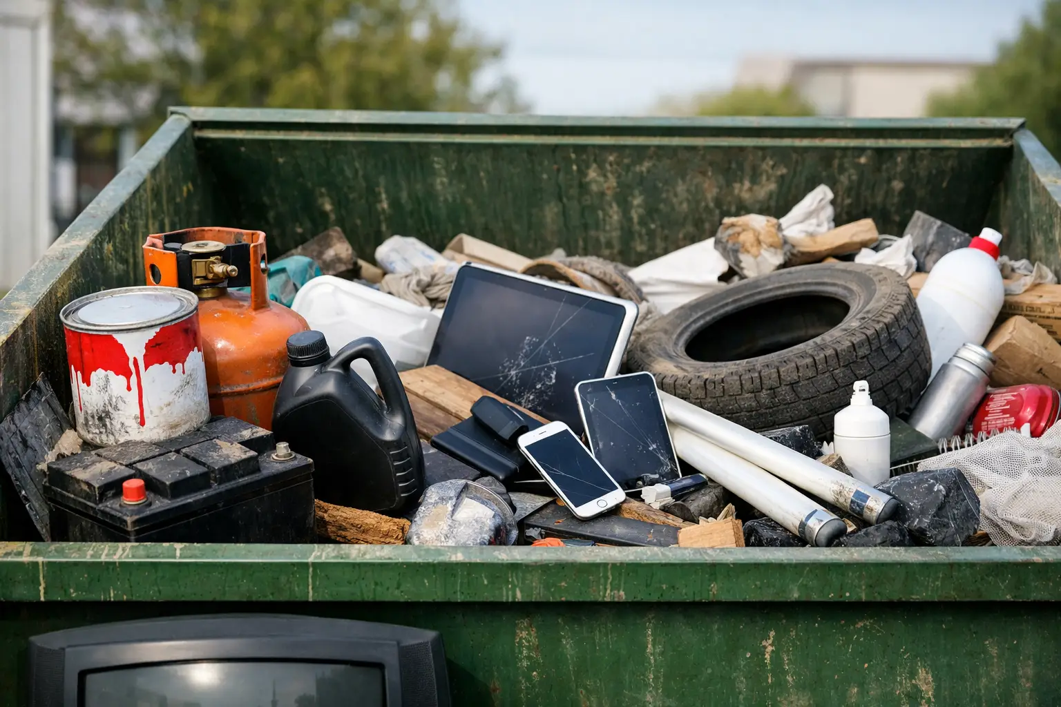 How to Avoid Prohibited Dumpster Items on Cleanup
