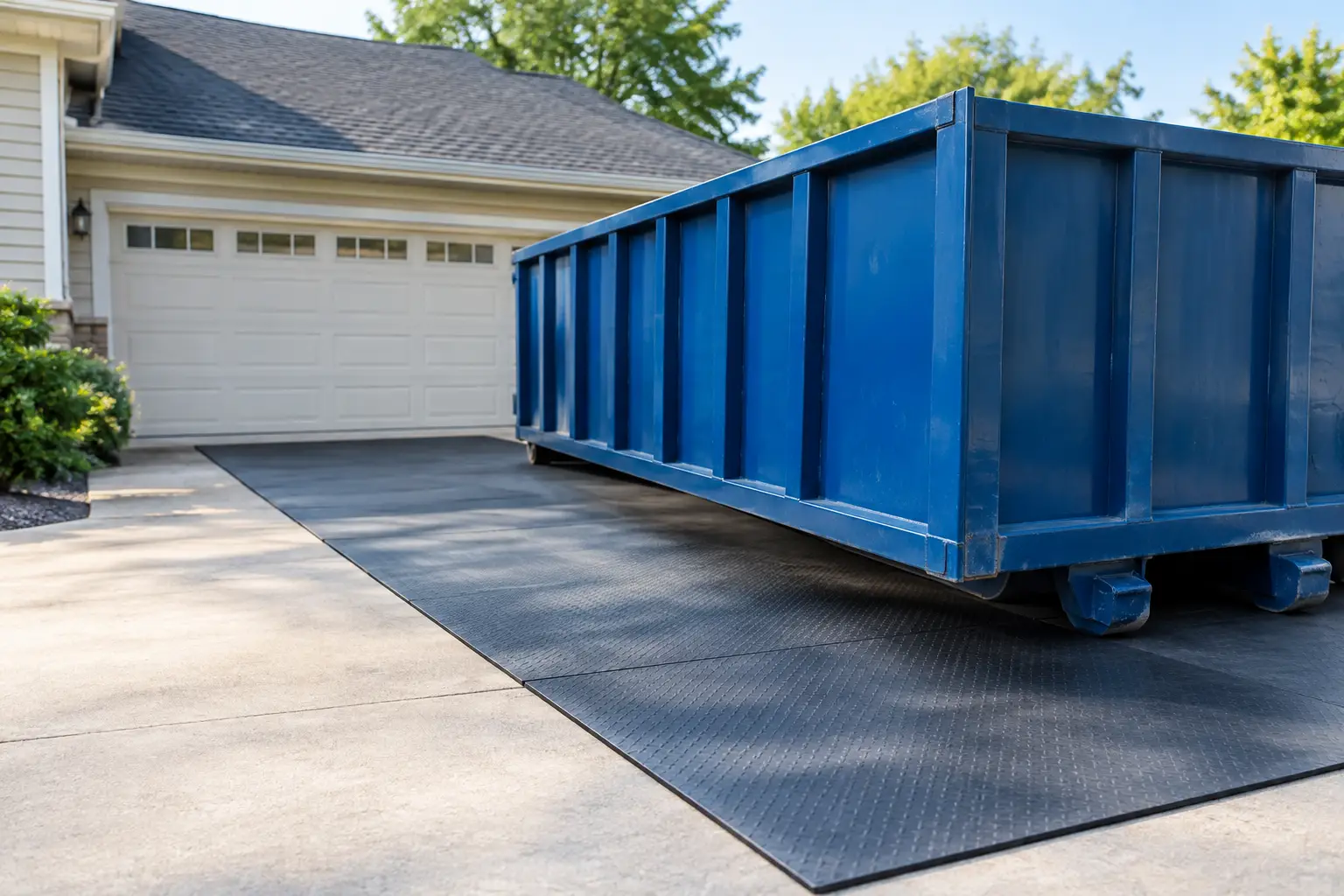Driveway Protection Review for Bin Rentals