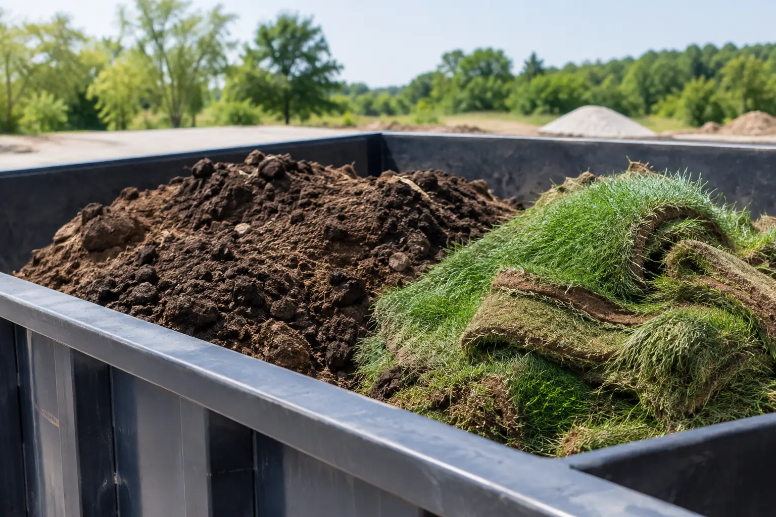 Can Soil and Sod Mix in One Dumpster Bin Safely?