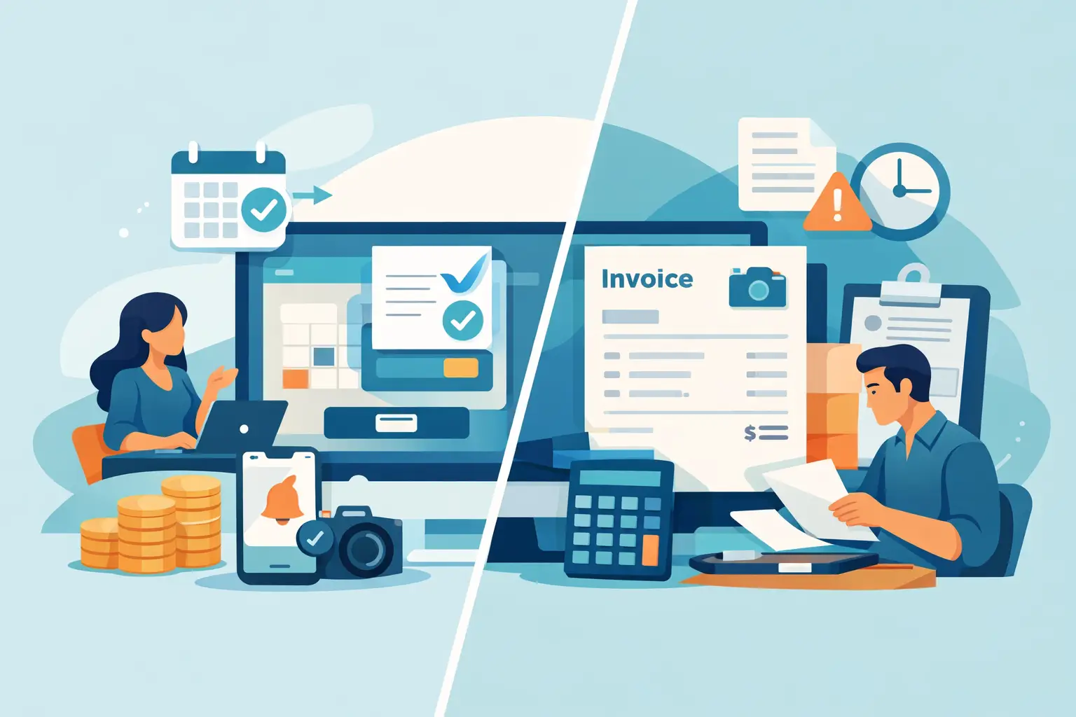 Deposit Software Versus Invoices