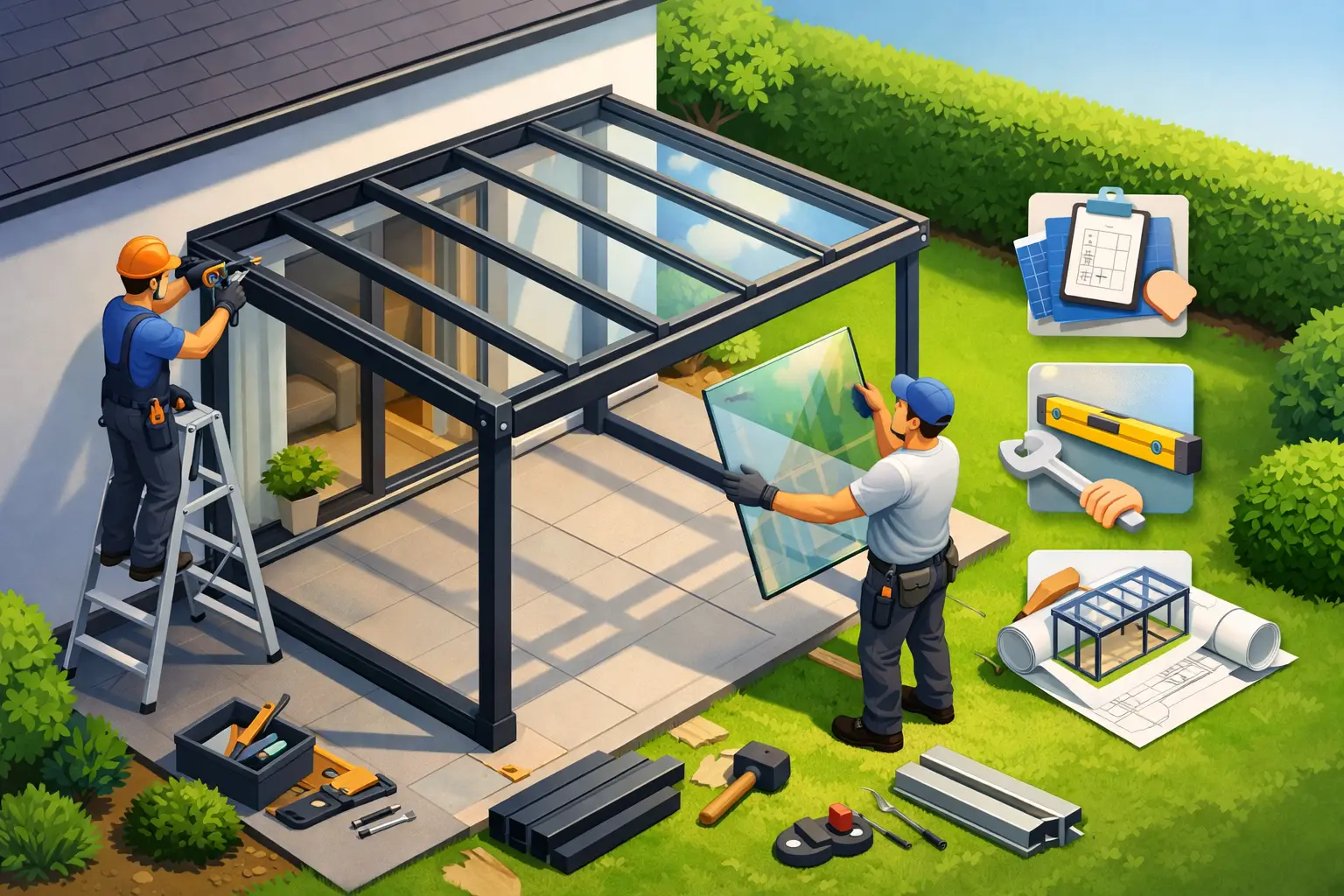 Hoe verloopt veranda montage precies?