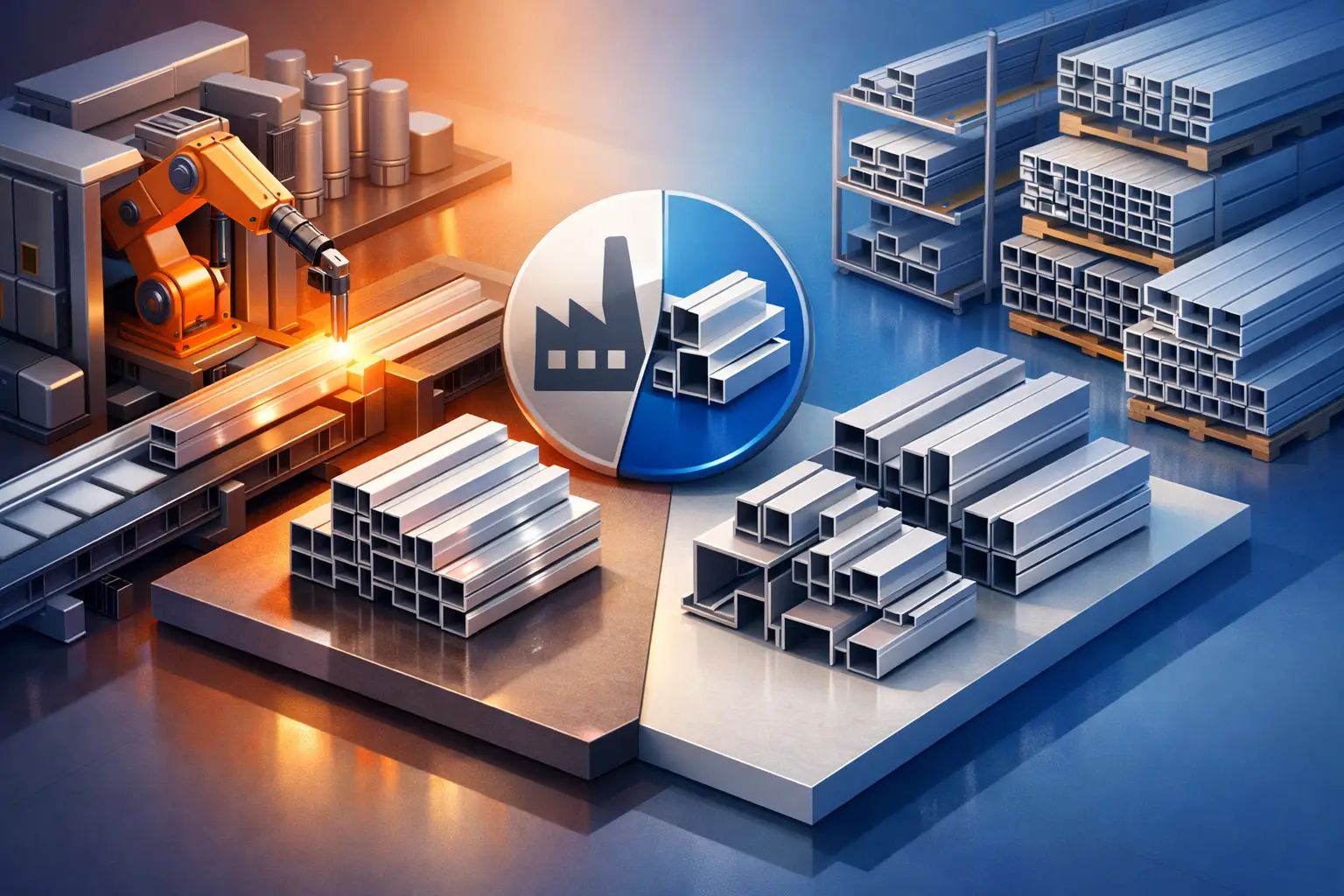 Eigen productie aluminium profielen: het verschil