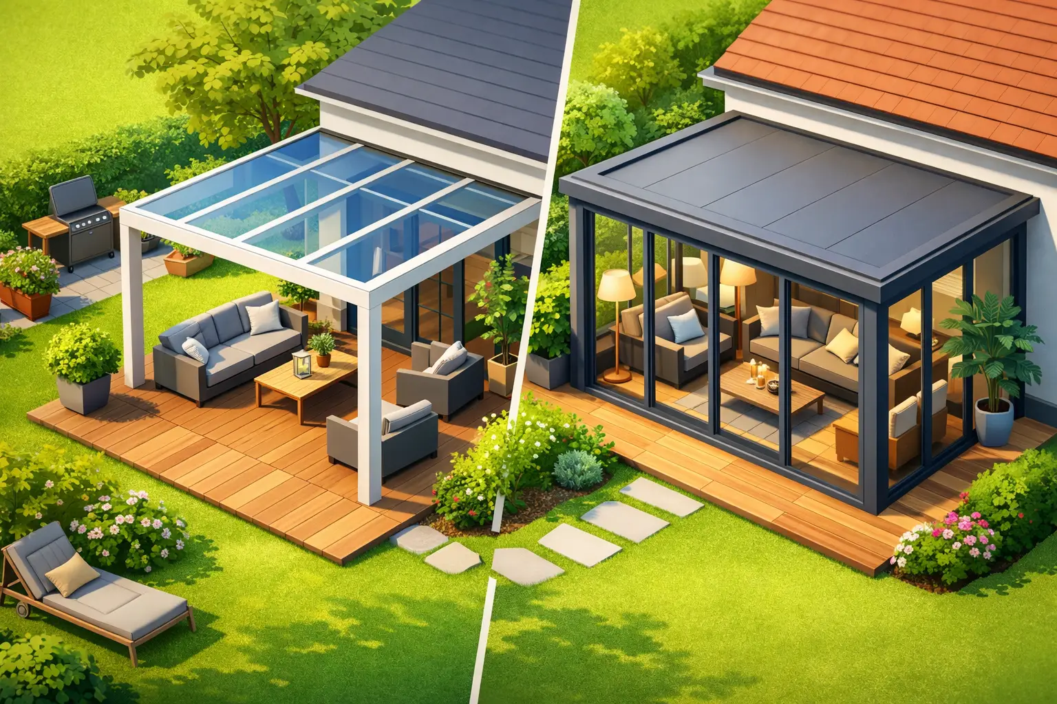 Verschil veranda en tuinkamer uitgelegd