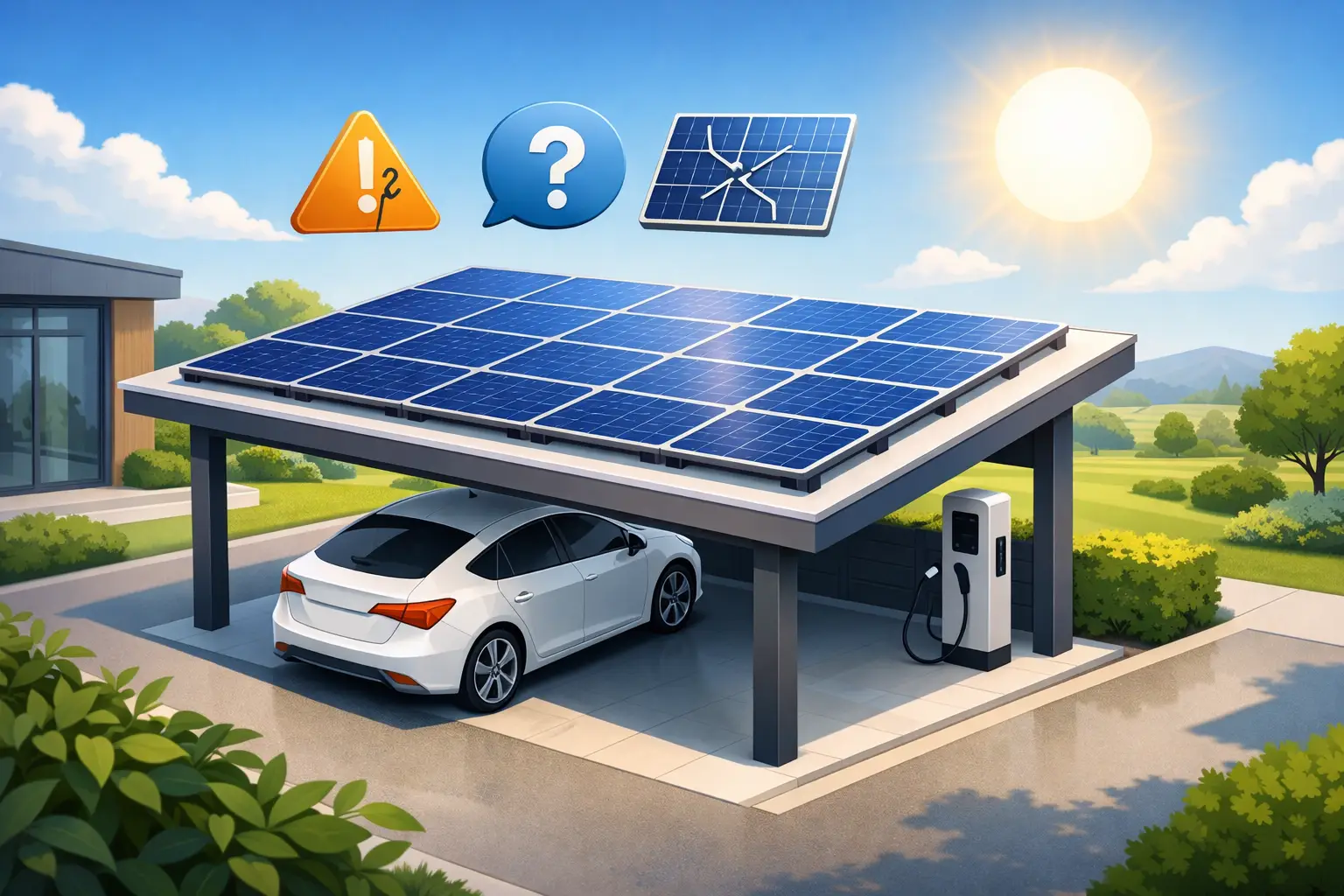 Kan een carport zonnepanelen dragen zonder risico?
