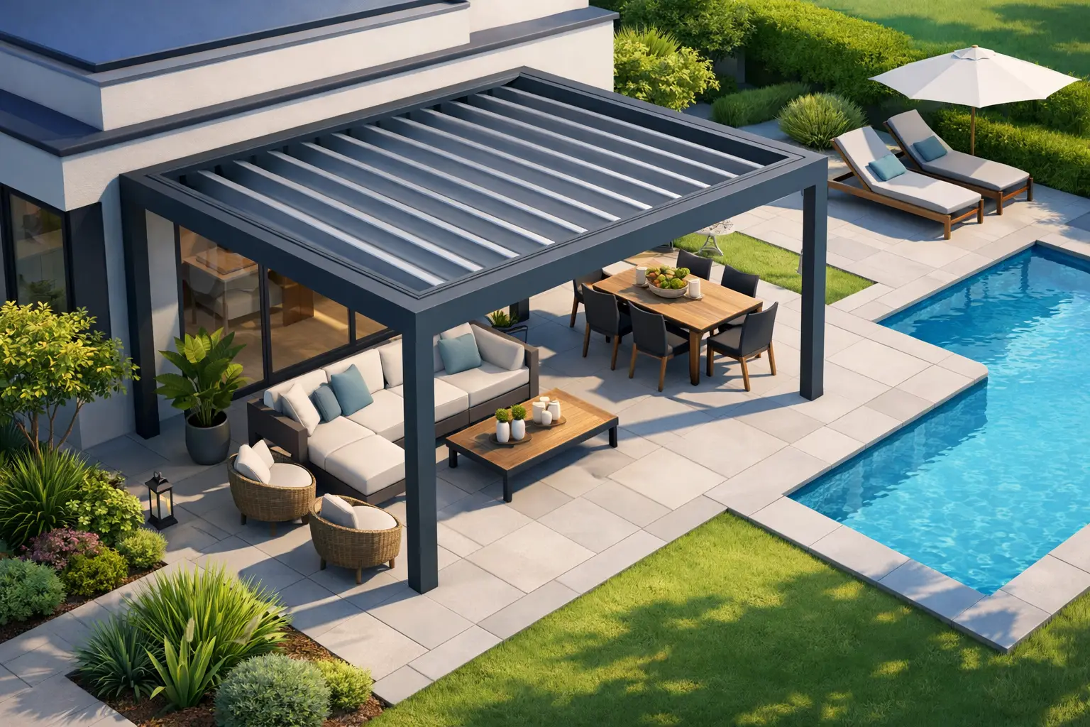 Terrasoverkapping aluminium: slim en stijlvol