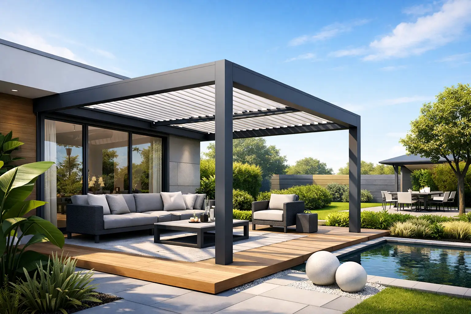 Pergola aluminium tuin modern kiezen
