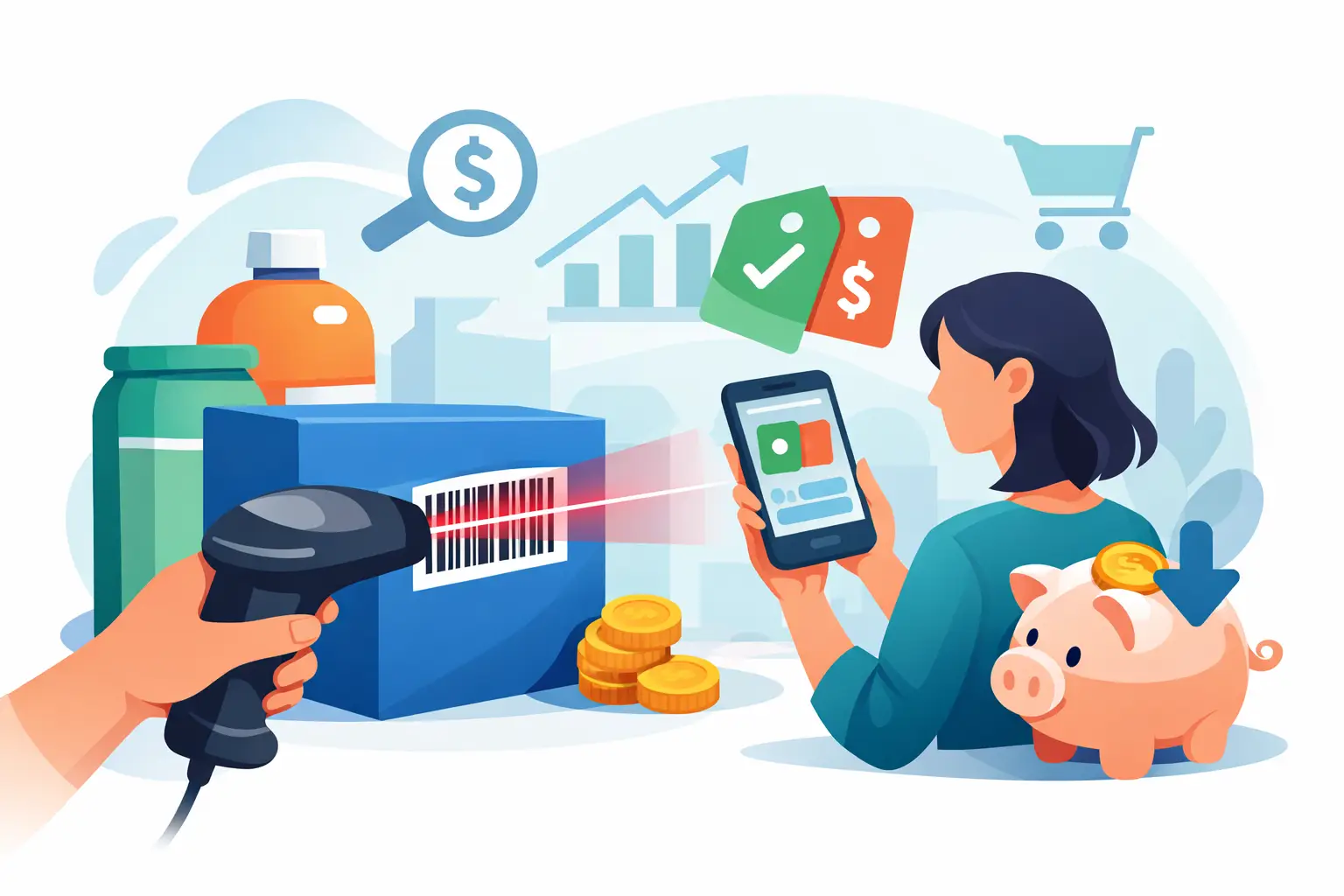 Use a Barcode Scanner to Compare Prices and Save