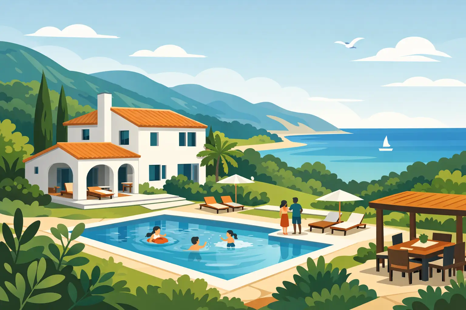Private Holiday House for Large Family Stays