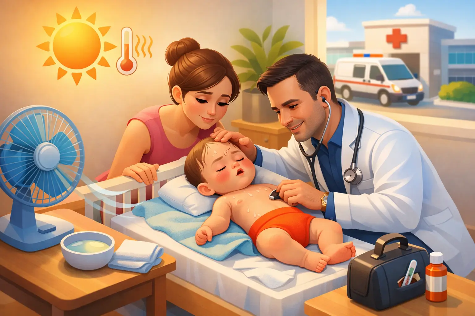Golpe de calor en bebés: qué hacer y cuándo ir