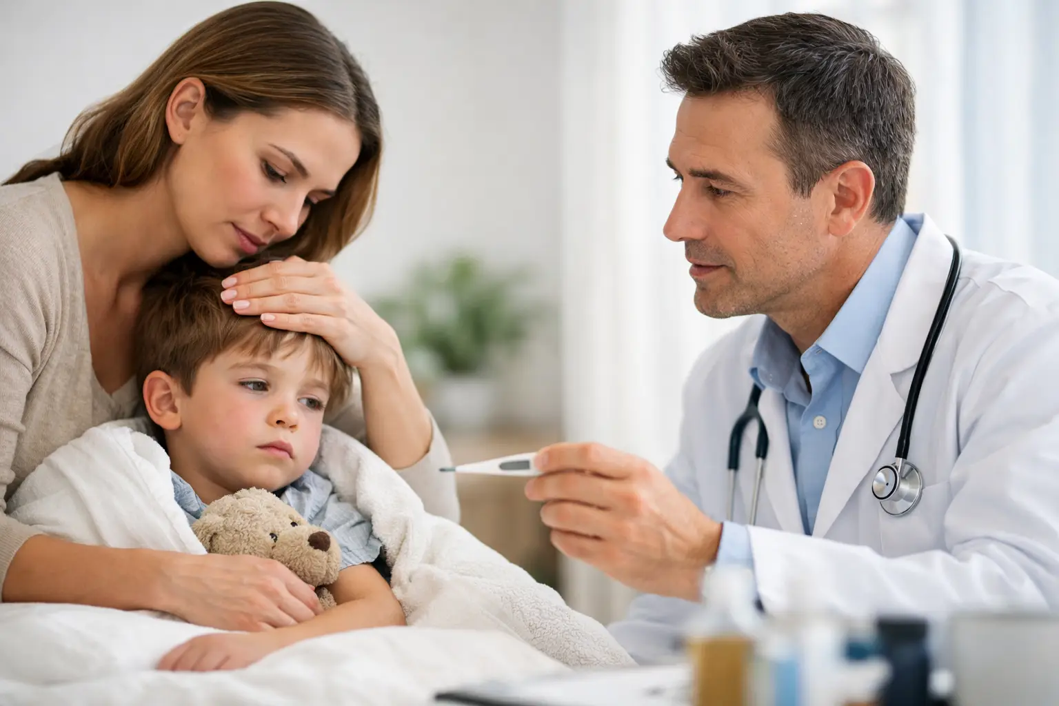 Fiebre en niños: cuándo consultar al pediatra