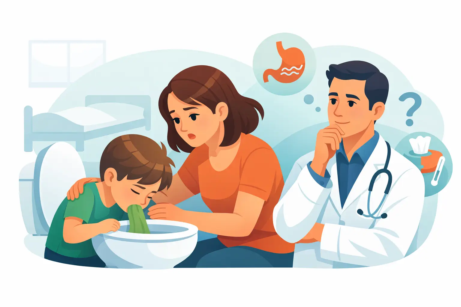 Mi hijo vomita mucho: qué hago