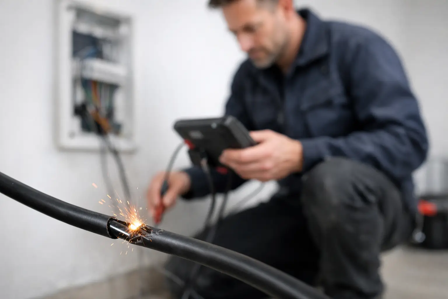 Elektrische kabelbreuk opsporen zonder risico
